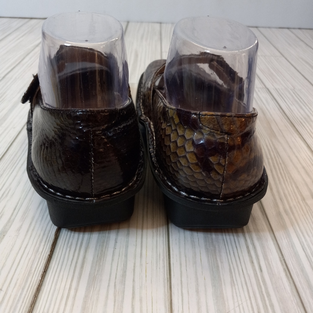 Alegria Snakeskin Print Patent Leather Mary Jane Shoes - Picture 3 of 11